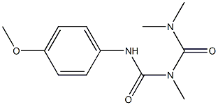 1-(4-メトキシフェニル)-3-メチル-5,5-ジメチルビウレト 化学構造式