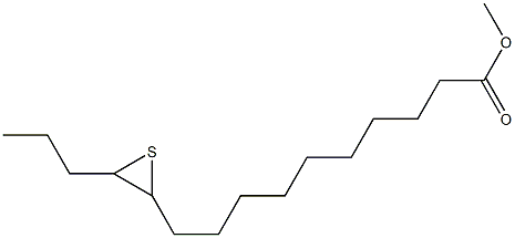 11,12-Epithiopentadecanoic acid methyl ester Structure