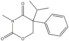 5,6-Dihydro-5-isopropyl-3-methyl-5-phenyl-2H-1,3-oxazine-2,4(3H)-dione Structure