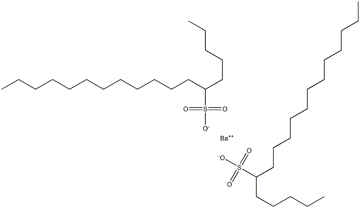 ビス(オクタデカン-6-スルホン酸)バリウム 化学構造式