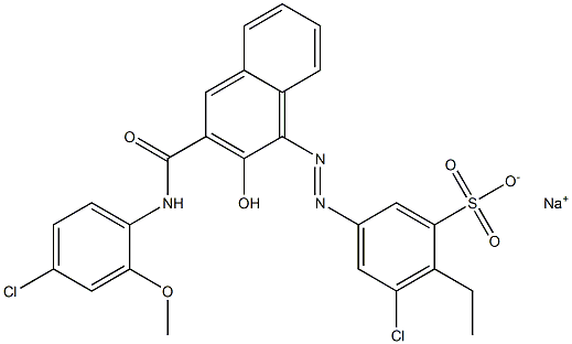 3-Chloro-2-ethyl-5-[[3-[[(4-chloro-2-methoxyphenyl)amino]carbonyl]-2-hydroxy-1-naphtyl]azo]benzenesulfonic acid sodium salt