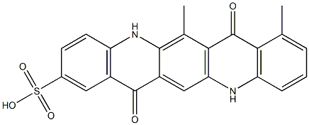 5,7,12,14-Tetrahydro-6,8-dimethyl-7,14-dioxoquino[2,3-b]acridine-2-sulfonic acid