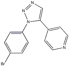 1-(4-Bromophenyl)-5-(4-pyridyl)-1H-1,2,3-triazole,,结构式
