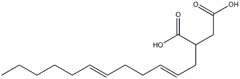(2,6-ドデカジエニル)こはく酸 化学構造式