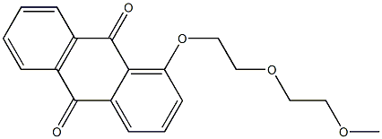 1-[2-(2-メトキシエトキシ)エトキシ]アントラキノン 化学構造式