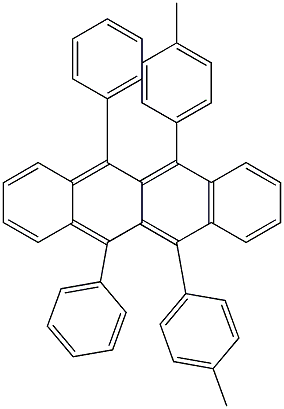 5,12-Bis(4-methylphenyl)-6,11-diphenylnaphthacene Structure