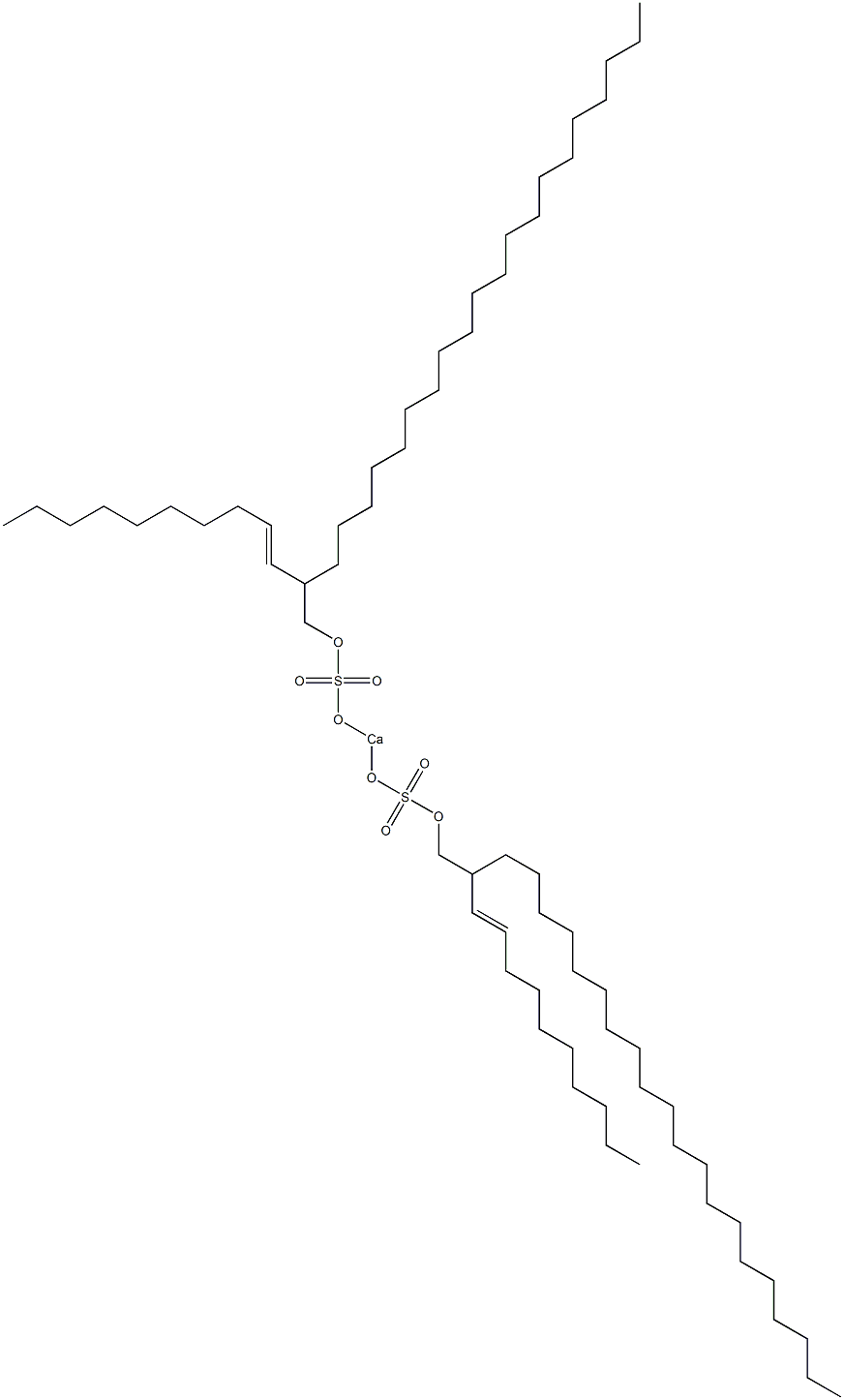 Bis[2-(1-decenyl)docosyloxysulfonyloxy]calcium,,结构式