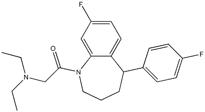  2,3,4,5-Tetrahydro-1-[(diethylamino)acetyl]-8-fluoro-5-(4-fluorophenyl)-1H-1-benzazepine