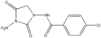 N-(3-Amino-2,4-dioxoimidazolidin-1-yl)-4-chlorobenzamide Structure