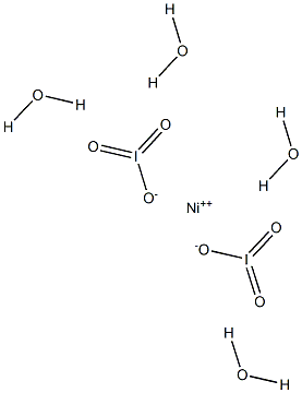 Nickel diiodate tetrahydrate Struktur