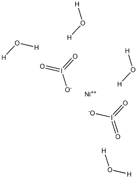 二よう素酸ニッケル四水和物 化学構造式