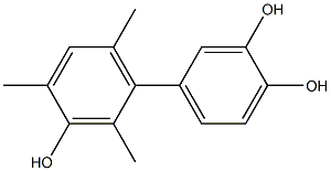 2',4',6'-Trimethyl-1,1'-biphenyl-3,3',4-triol 结构式