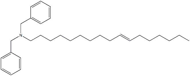 (10-Heptadecenyl)dibenzylamine,,结构式