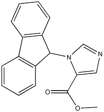 1-(9H-Fluoren-9-yl)-1H-imidazole-5-carboxylic acid methyl ester Structure
