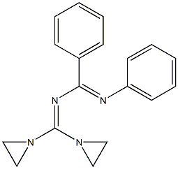 4,4-Bis(1-aziridinyl)-1,2-diphenyl-1,3-diaza-1,3-butadiene Structure