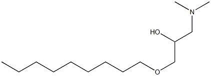 1-Dimethylamino-3-nonyloxy-2-propanol,,结构式