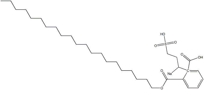 Phthalic acid 1-henicosyl 2-(1-sodiosulfopropyl) ester Structure