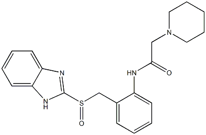  2-[[2-[(Piperidinoacetyl)amino]benzyl]sulfinyl]-1H-benzimidazole