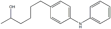 4-(5-Hydroxyhexyl)phenylphenylamine,,结构式
