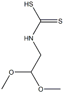 N-(2,2-Dimethoxyethyl)dithiocarbamic acid Structure