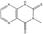 1,2-ジヒドロ-3-メチル-2-チオキソプテリジン-4(3H)-オン 化学構造式