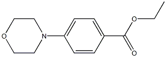 4-(4-モルホリニル)安息香酸エチル 化学構造式