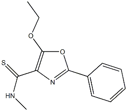 5-Ethoxy-2-phenyl-N-methyloxazole-4-carbothioamide Structure