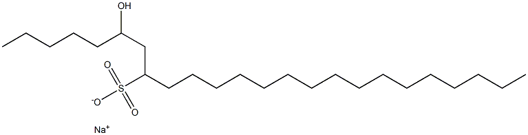 6-Hydroxytetracosane-8-sulfonic acid sodium salt Struktur