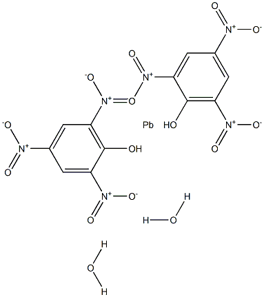 Lead bis(picrate) dihydrate Structure