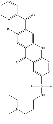  N-[3-(Diethylamino)propyl]-5,7,12,14-tetrahydro-7,14-dioxoquino[2,3-b]acridine-2-sulfonamide