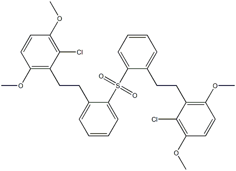 [2-(2-Chloro-3,6-dimethoxyphenyl)ethyl]phenyl sulfone Struktur