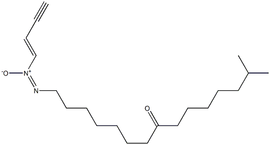 14-Methyl-1-[[(E)-1-buten-3-ynyl]-ONN-azoxy]pentadecan-8-one 结构式