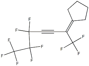 2-Cyclopentylidene-1,1,1,5,5,6,6,7,7,7-decafluoro-3-heptyne,,结构式