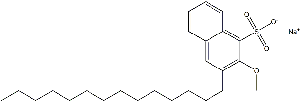 Tetradecyl-1-methoxynaphthalenesulfonic acid sodium salt,,结构式