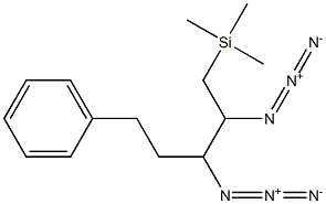 1-(Trimethylsilyl)-5-phenylpentane-2,3-diyldiazide Structure