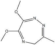 3-Methyl-6,7-dimethoxy-4H-1,2,5-triazepine 结构式