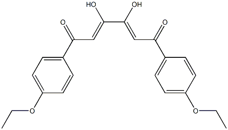 (2Z,4Z)-1,6-Bis(4-ethoxyphenyl)-3,4-dihydroxy-2,4-hexadiene-1,6-dione Structure