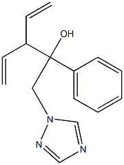 1-(フェニル)-1-(1,4-ペンタジエン-3-イル)-2-(1H-1,2,4-トリアゾール-1-イル)エタノール 化学構造式