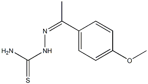 1-(4-Methoxyphenyl)ethanone thiosemicarbazone Struktur