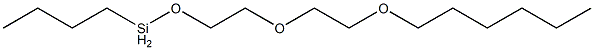 Butyl[2-[2-(hexyloxy)ethoxy]ethoxy]silane Structure