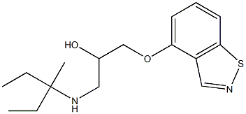 1-(1,2-Benzisothiazol-4-yloxy)-3-[(1-methyl-1-ethylpropyl)amino]-2-propanol Structure