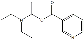 3-[1-(Diethylamino)ethoxycarbonyl]pyridine,,结构式