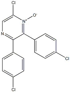 6-Chloro-2,3-bis(4-chlorophenyl)pyrazine 1-oxide