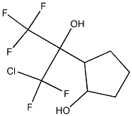 2-(2-Chloro-1-hydroxy-2,2-difluoro-1-trifluoromethylethyl)cyclopentanol,,结构式