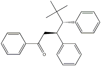 (3S,4R)-5,5-Dimethyl-1,3,4-triphenylhexan-1-one Structure