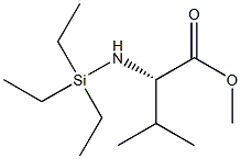 (2S)-2-(Triethylsilylamino)-3-methylbutyric acid methyl ester,,结构式