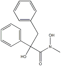 N-Methyl-2-hydroxy-2-benzyl-2-(phenyl)acetohydroxamic acid Structure