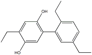 2-Ethyl-5-(2,5-diethylphenyl)benzene-1,4-diol