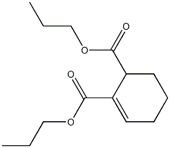 1-シクロヘキセン-2,3-ジカルボン酸ジプロピル 化学構造式