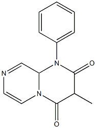 1-Phenyl-3-methyl-1,9a-dihydro-2H-pyrazino[1,2-a]pyrimidine-2,4(3H)-dione Structure